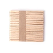 1Set/50PCS Wooden Waxing Wax Spatula Tongue Depressor Disposable Bamboo Sticks Kit
