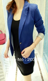

Fashion new arrival andy color slim suit outerwear female jacket