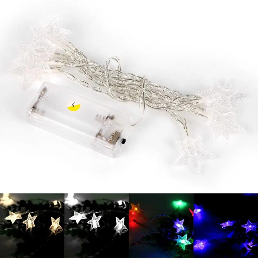 

Clearance Sale 1.2m 10 LED Star Fairy String Light for Bedroom Lawn Landscape Garden Home Holiday Decor