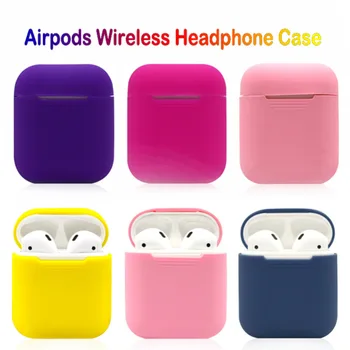 

Soft Silicone Case For Apple Airpods Shockproof Cover For Apple AirPods Earphone Cases Ultra Thin Air Pods Protector Case