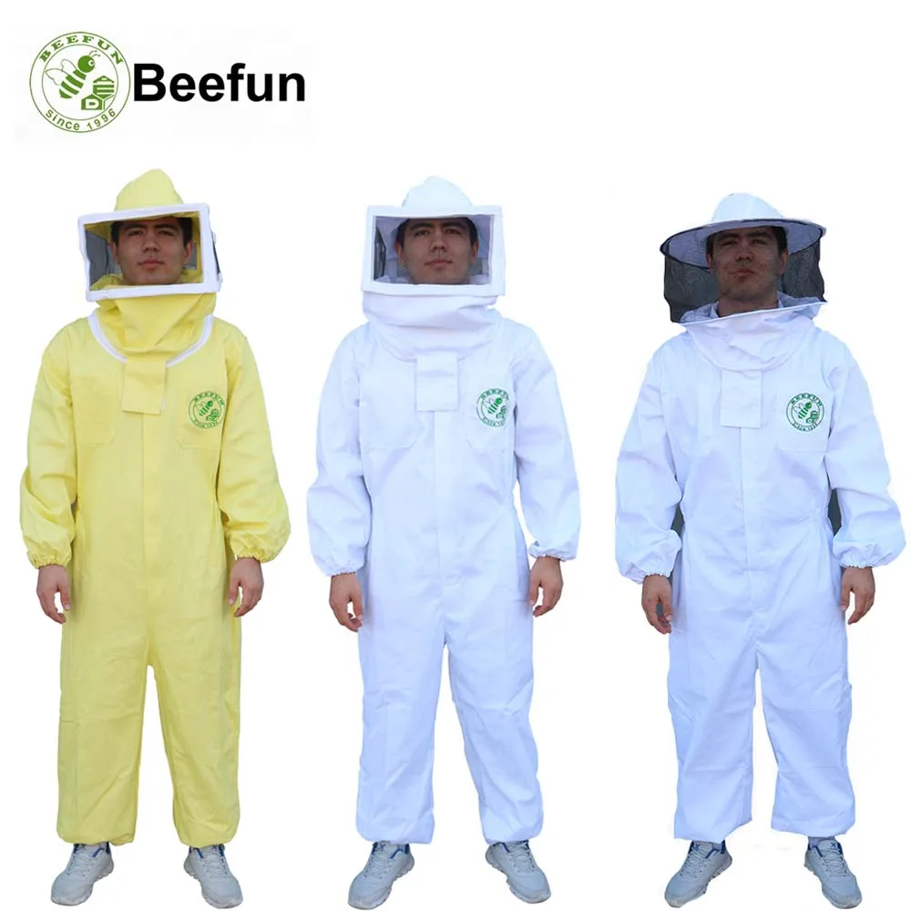 

1PC Beefun Beekeeping Suits Full Body Beekeeper Veil Hat Suit New Protective Clothing Beekeeping Supplies apiculture equipement