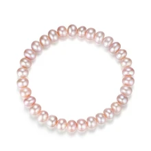 BRT005 6-6,5 мм жемчужные ювелирные браслеты жемчужные браслеты красивые украшения белый розовый пресноводный жемчуг подарок для женщин