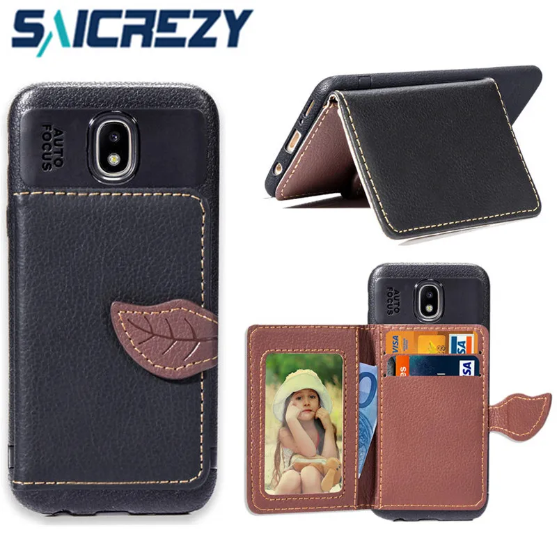 

Leather Wallet Stand cover For Samsung Galaxy J5 J3 2017 case bumper For Galaxy S8 S9 Plus J4 J6 A6 A8 2018 Note 9 8 phone Cover