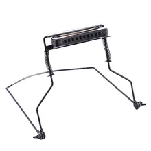 Регулируемая подходит 10 дырочная гармоника Шея стойку держатель подставки черный металлическая гармоника стенд деревянный духовой инструмент Аксессуары