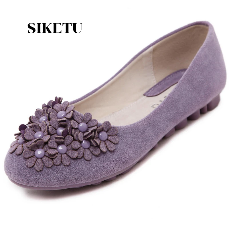 

Ladies Spring Sweet Flats Flower Casual Ballet Shoes Zapatos Planos Mujer Ballerina Flats For Women Bayan Babet Spring Footwear