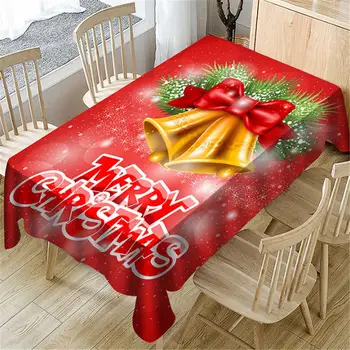 

Home Dining Table Cloth Fashion Christmas Decorations Happy Print Cartoon Christmas Creative Tablecloth Restaurant Picnic Cloth