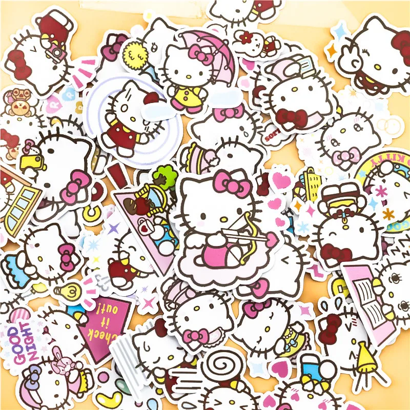 

40pcs/pack creative kawaii self-made Hello Kitty scrapbooking stickers /decorative sticker /DIY craft Photo album