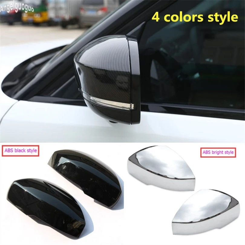 ABS Carbon Style Chrome Car Rearview Mirror Decoration Shell Cover For Land Rover Range Rover Sport Vogue SE HSE Accessories