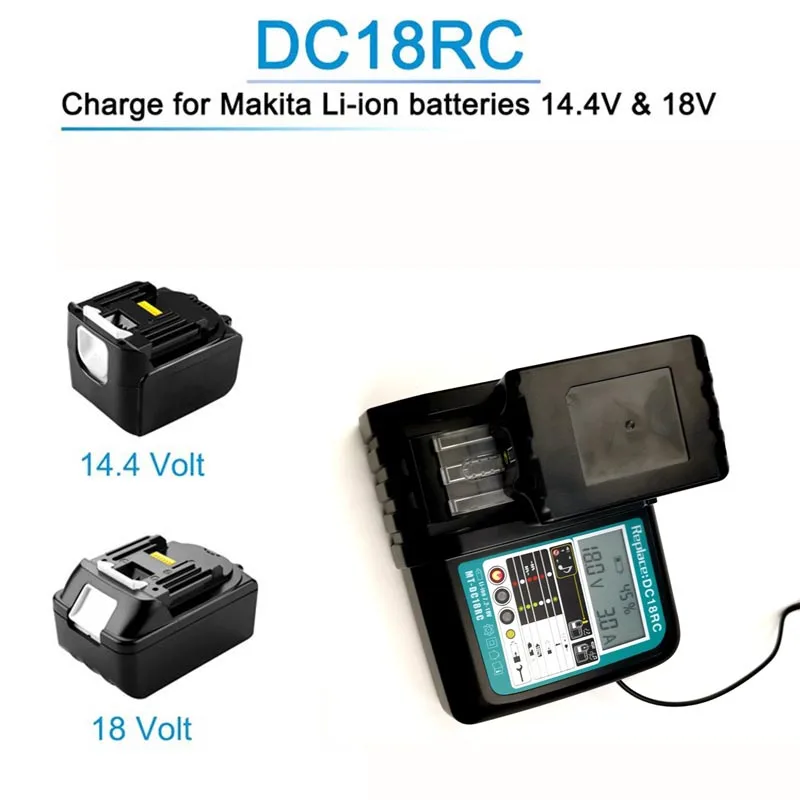 Двойной usb-порт, быстрая выходная мощность, аккумулятор для Makita, зарядное устройство для Makita, 14,4 В, 18 в, BL1415, BL1430, BL1830, BL1440