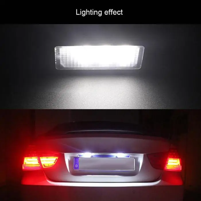 Автомобильный светодиодный номерной знак светильник без ошибок 24 светодиодный s лампа багажника для BMW E81 E87 E63 E64 E89 Z4 F20 F21 DXY88