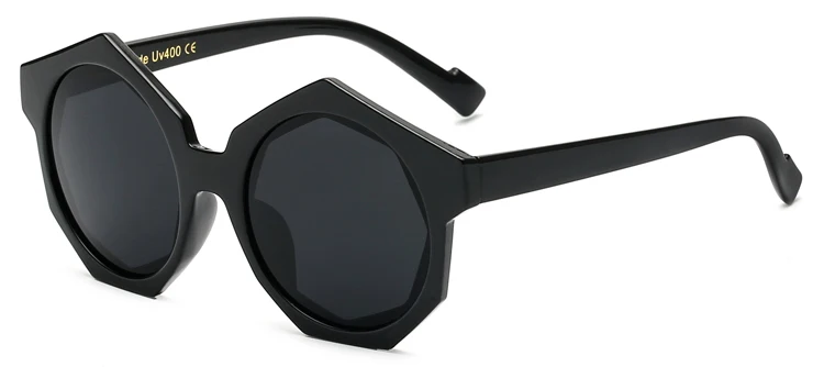 DRESSUUP хипстерские шестигранные Солнцезащитные очки женские мужские брендовые дизайнерские винтажные круглые очки Oculos De Sol Feminino Gafas Mujer - Цвет линз: C1