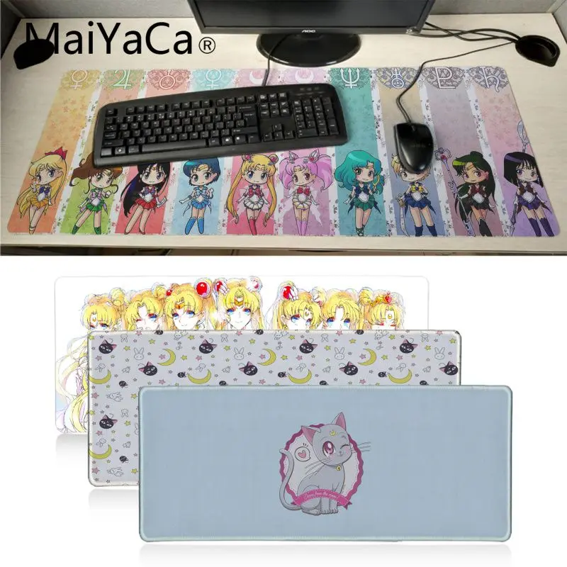 Нескользящая резиновая компьютерная мышь Maiyaca Sailor Moon cat прочный Настольный