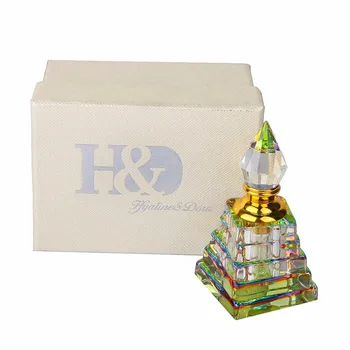 

H&D Clear Egyptian Mini Perfume Bottle Refillable Empty Glass Perfume Bottle Women Perfume Bottle Empty Container Home Decor 3ML