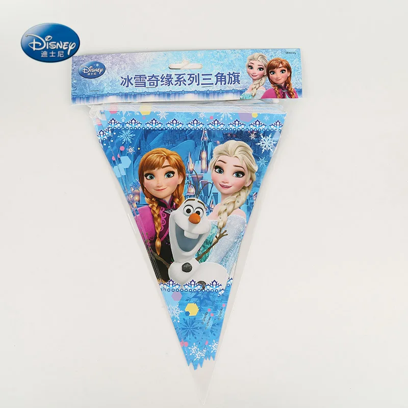 Флаг 1 комплект баннер в том числе 12 шт. вымпел замороженная софия коко тема дети пользу с днем рождения принадлежности декор 2,8 м - Цвет: Frozen