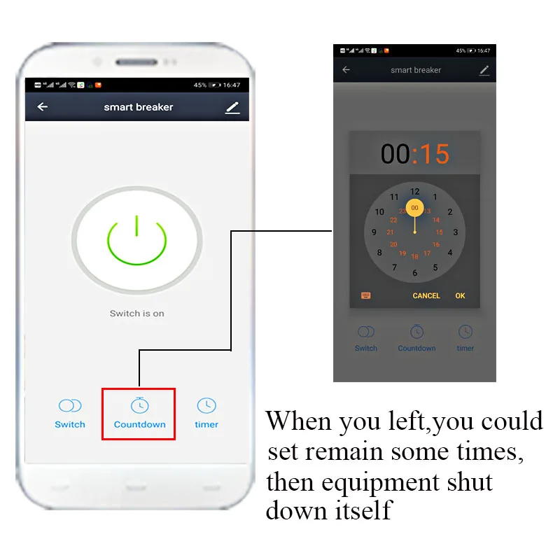 wifi smart switch countdown