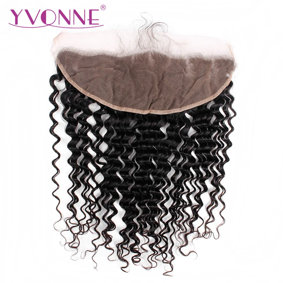 YVONNE Virgin Brazilian Deep Wave Lace Frontal 13x4 Natural Color 100% Human Hair Products YVONNE Virgin Brazilian Deep Wave Lace Frontal 13x4 Natural Color 100% Human Hair Products