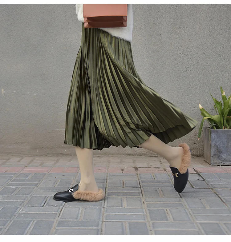 Весна новое поступление корейский стиль комплект пуловер+ кожаная юбка винтажная длинная юбка для Для женщин 11 Цвета