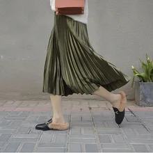 Весна новое поступление корейский стиль комплект пуловер+ кожаная юбка винтажная длинная юбка для Для женщин 11 Цвета