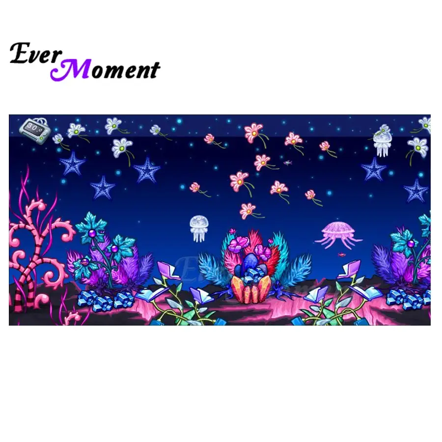 

Ever Moment Diamond Painting 5D DIY Full Square Drill Cross Stitch Mosaic Rhinestones Diamond Embroidery Sea World S2F1810