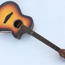 Hickory wood 41 дюймов Акустическая Электрогитара с эквалайзером с микрофоном beat board функция sunburst Цвет