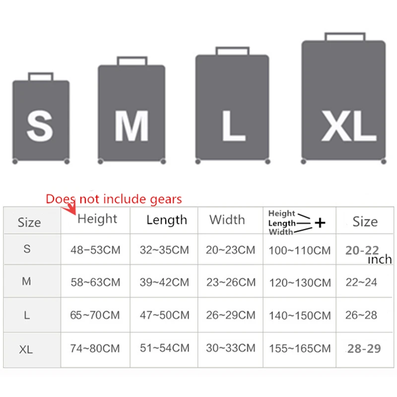 RUPUTIN New Suitcase Elastic Dust Cover Luggage Case For 18~30 Inch Password Box Trolley Case High Quality Cat Protective Cover