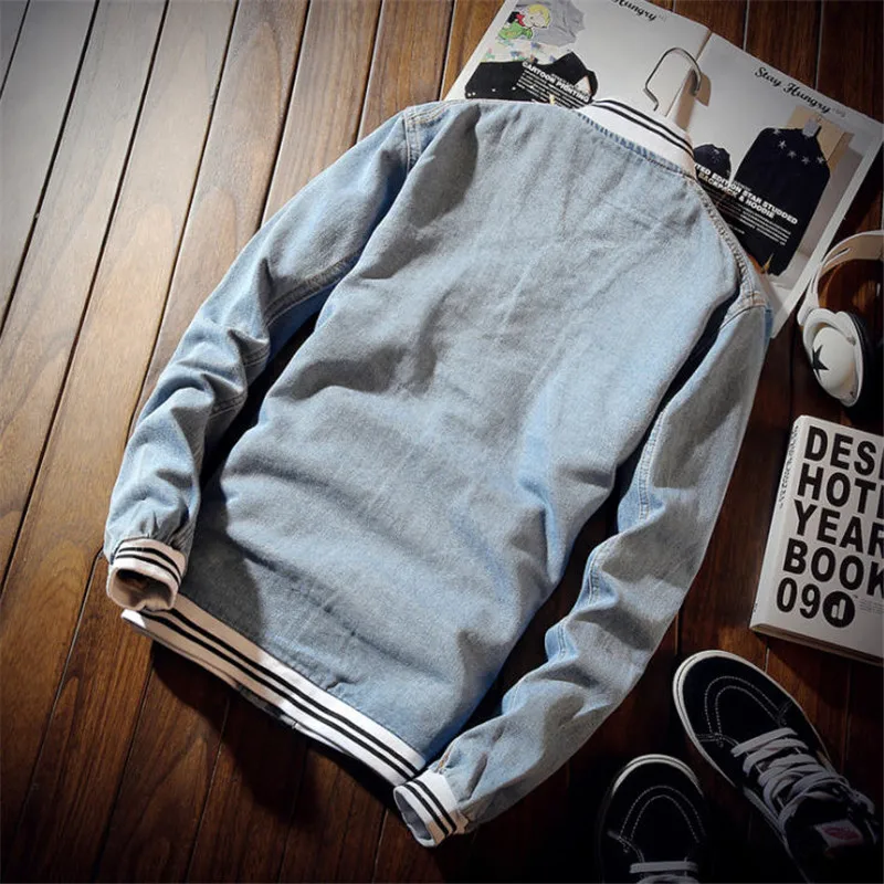 2019 Spring Denim Jacket Mens Retro Slim Fit Jean Coat Men Fashion Autumn Casual Bomber Jacket Streetwear Ds50309 2019 Spring Denim Jacket Mens Retro Slim Fit Jean Coat Men Fashion Autumn Casual Bomber Jacket Streetwear Ds50309