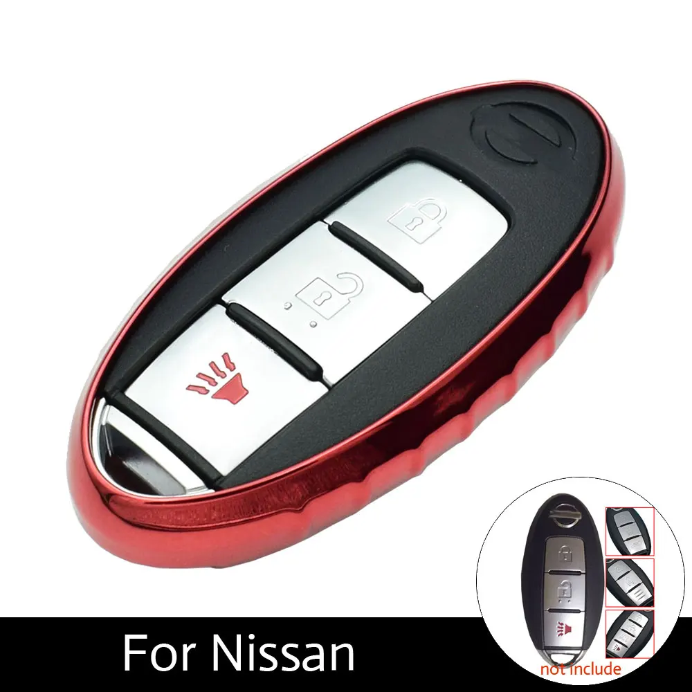 

ATOBABI Soft TPU Car Key Case Auto Key Fob Holder Cover Shell for Nissan X-trail Note Tiida Qashqai Juke Car Styling Accessories