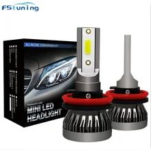 FSTUNING auto Mini formato lampadina 8000lm H1 H7 H8 H9 H11 9005 9006 H4 9003 hb2 led del faro H4 9003 h7 HA CONDOTTO LA lampada della nebbia del faro