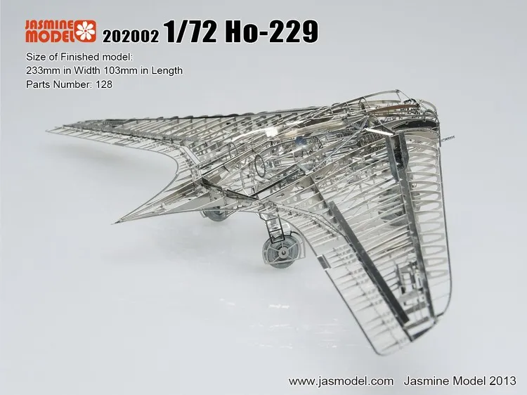 MMZ модель Jasmine 3D металлическая головоломка 1/72 Horten Ho-229 полная PE модель сборки Металлическая Модель Набор DIY 3D лазерная резка модель головоломка