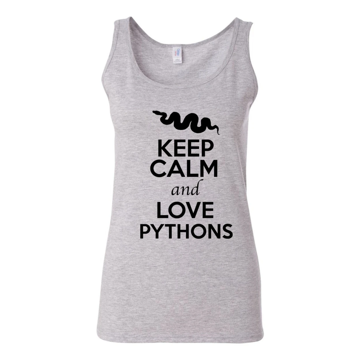 Junior Keep Calm And Love Pythons Animal Lover Sleeveless Tank Tops 2377 (3)