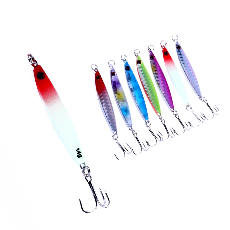 1pc 60mm 14g Fishing Spinner Spoon Lure Lure Saltwater Jigs Jigging