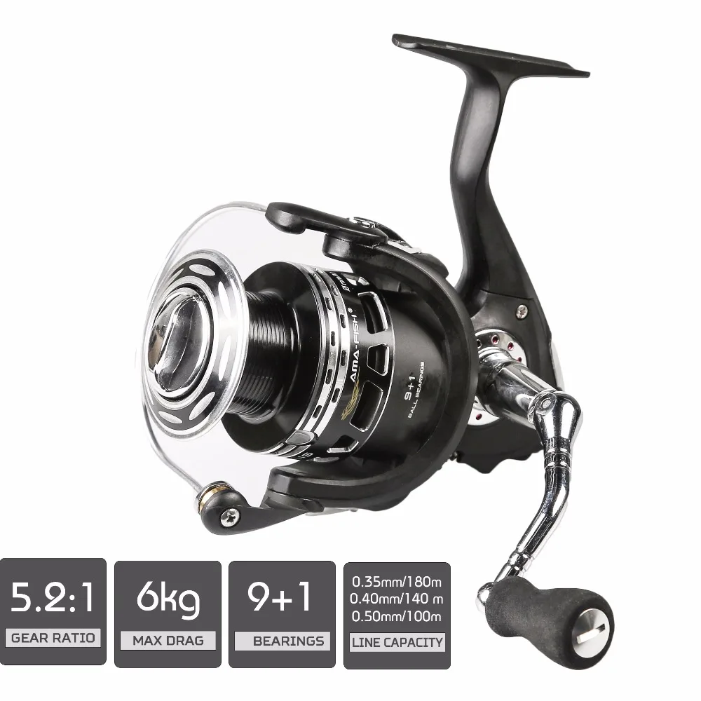 Russian Style 9+1BB Spinning Fishing Reel Metal Body EVA Handle 5.21