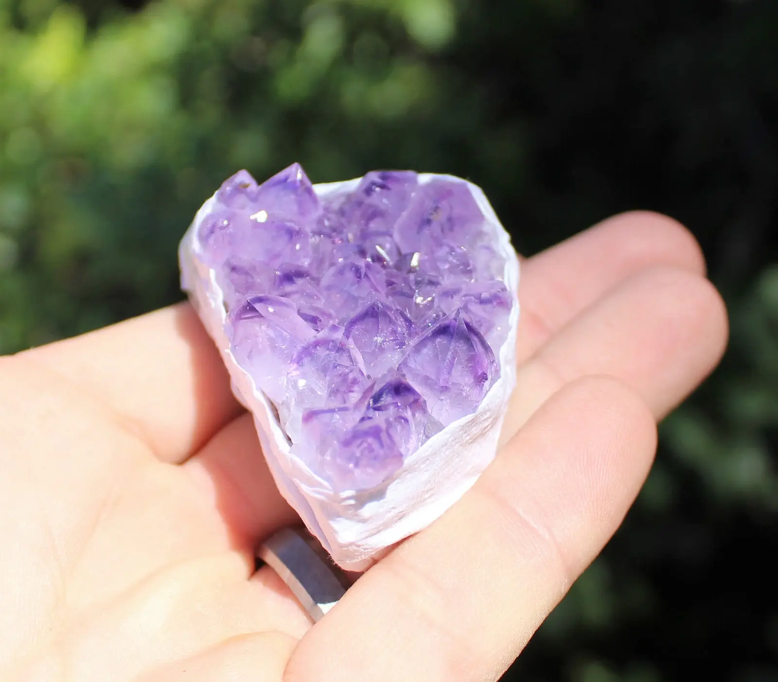 

Amethyst Geode Crystal Quartz Cluster, Gemstone Specimen Druze (1"+) Uruguay