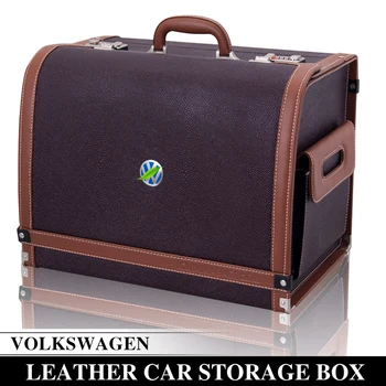 

Dedicated Volkswagen Storage Box Touran Golf Sagitar Magotan Wei Feng Teng Teng Way Car Leather Storage Box Trunk Storage Box