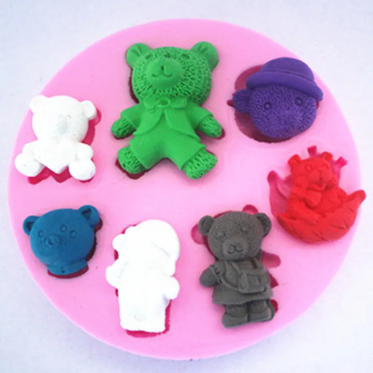

Silicone sugar mold Chocolate Cake LACE CAKE Fondant Bear Mould