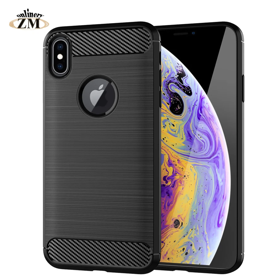 buy Ultra Thin Cases For apple iphone 6 6s 7 8 plus Case Silicone Carbon Fiber Cover For iphone X XR XS MAX cases