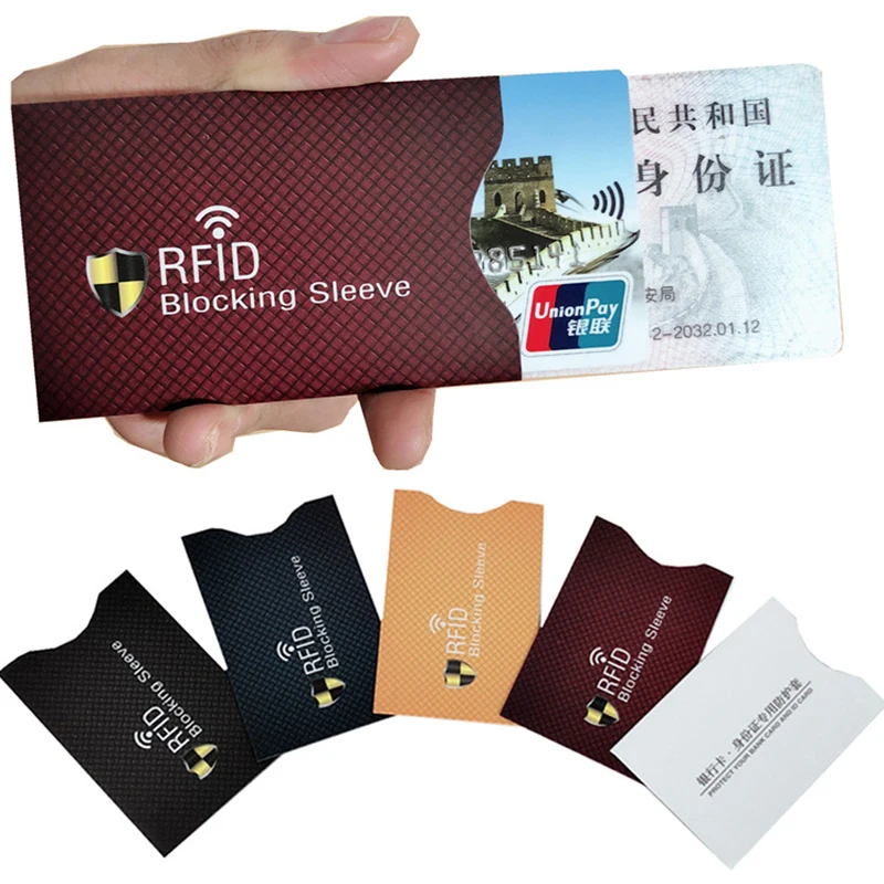 Для RFID Карточки Анти кражи рукав кредитной карты протектор для карт из