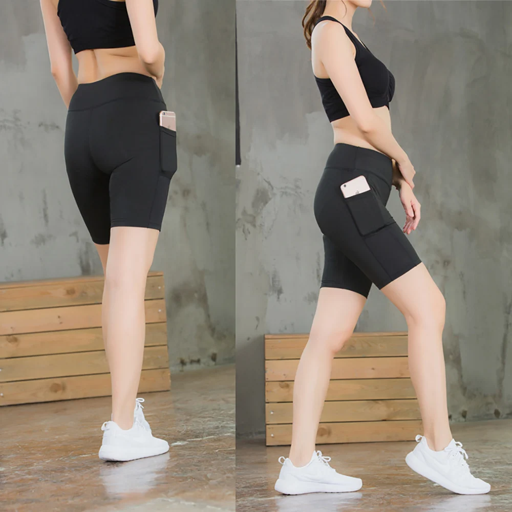 Женские компрессионные короткие колготки базовый слой Спортивная одежда быстросохнущие спортивные обтягивающие шорты для йоги, бега, тренировки, фитнеса