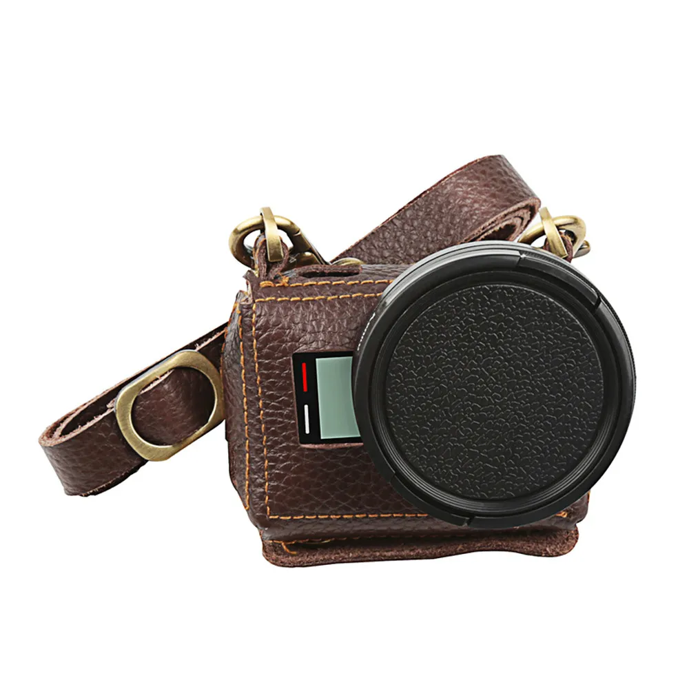 Collection  Clip-On Protective Leather Camera Case Bag for GoPro Hero 5 With 52mm UV Filter Lens Cover For Go P 