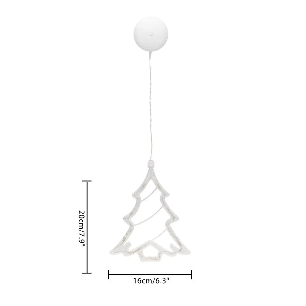 8 светодиодный s присоска окно светодиодный свет гладкая поверхность праздник внутреннее декоративное освещение для гостиной спальни Рождественская елка Свадьба