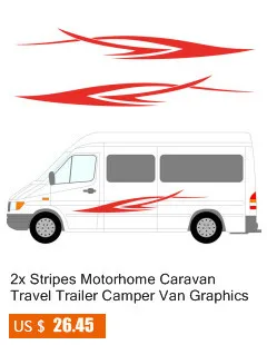 2x2 м караван дом на колесах Кемпер Ван виниловые графические наклейки Vito Transit один для каждой стороны