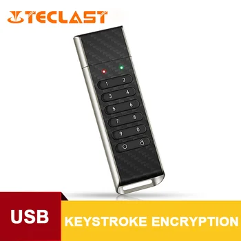 

Teclast Keyboard 32GB 64GB USB Flash Drive Password Key Secure U Disk Portable Hardware secret shield button encryption Cle USB
