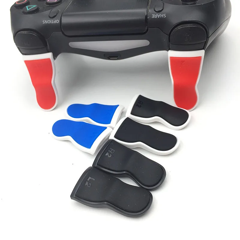 Пластиковые резиновые изогнутые кнопки триггера L2 R2 для PlayStation 4 PS4 Dualshock Game Controller