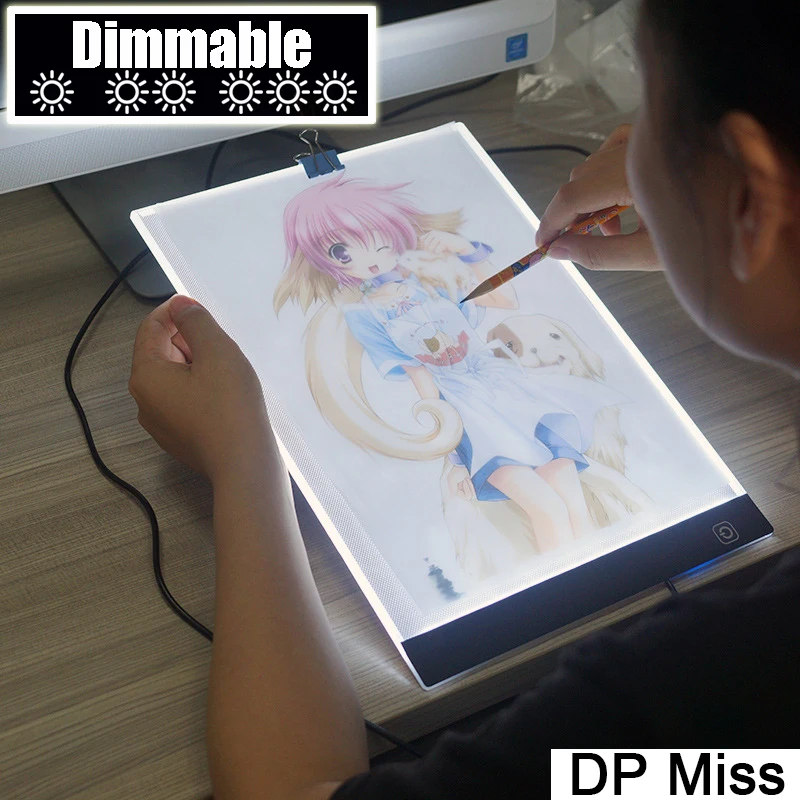 

Dimmable ! Ultrathin A4 LED Light Tablet Pad Apply to EU/UK/AU/US/USB Plug Diamond Embroidery Diamond Painting Cross Stitch Kits