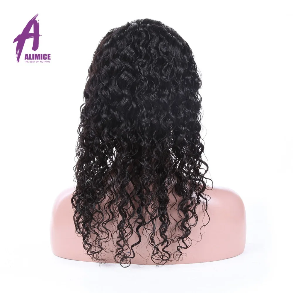 Alimice Brazilian Water Wave Lace Front Human Hair Wigs Front Lace Wigs With Baby Hair Pre Plucked Natural Hairline Remy Hair (20)