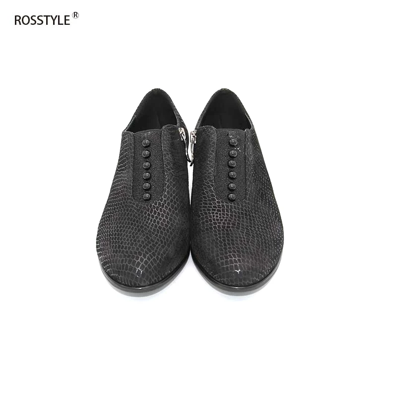 Pumps Rosstyle Zipper Paw Weiche Schuhe Echtes Elegant High Handmade Shoesc4 Frauen SchwarzBlau Fretwork Heel Leder Kappe Runde wlZTXukOPi