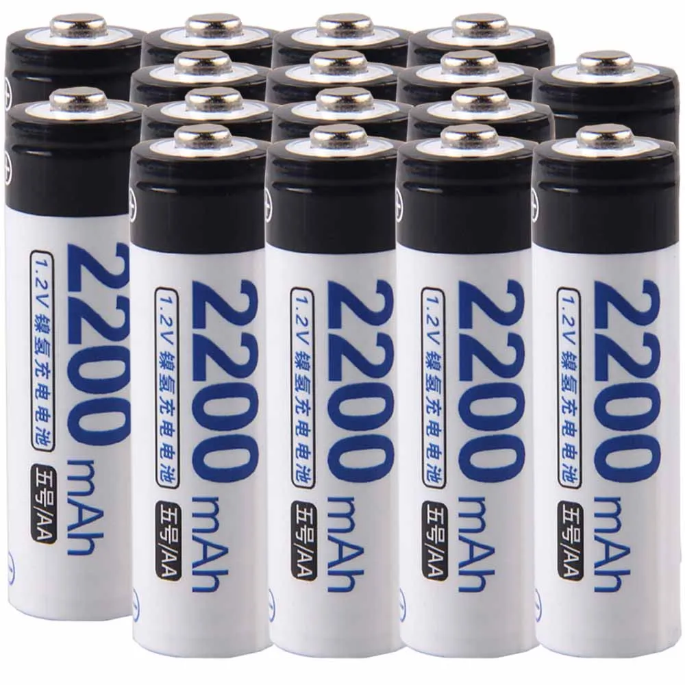 

Lowest price 16 piece AA battery 1.2v batteries rechargeable 2200mAh nimh battery for power tools akkumulator