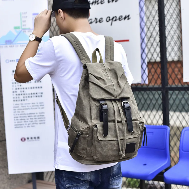 

New BRW05-08 Women Dot Canvas Girl Teens School Bag Female Bagback Feminine Youth Backbag