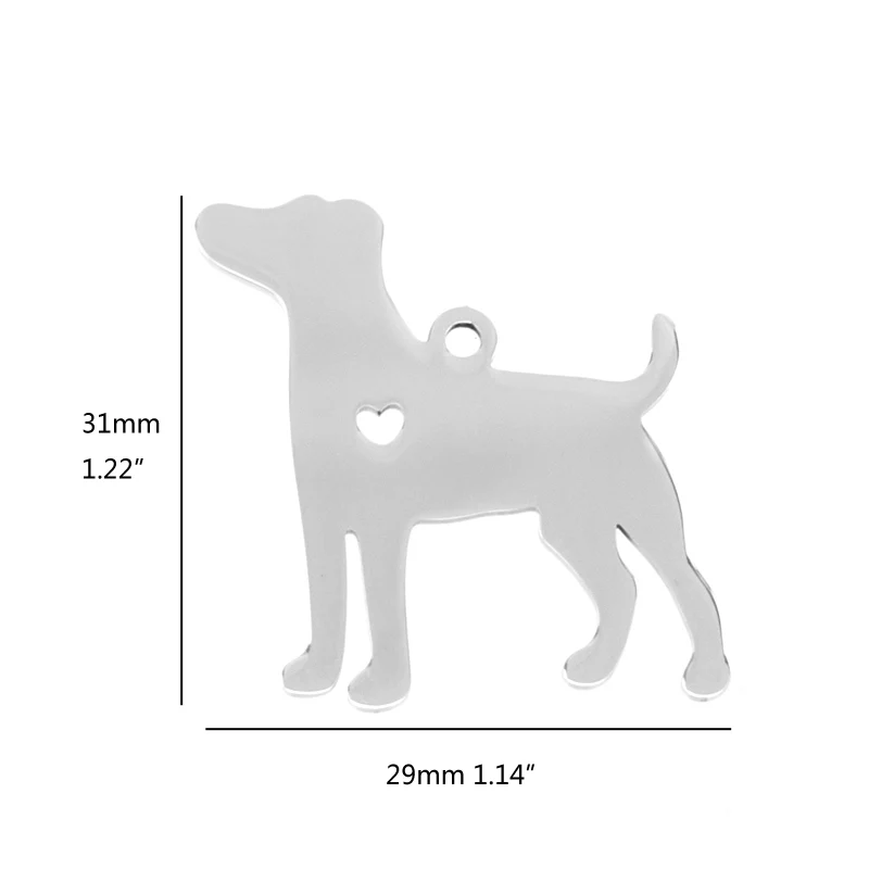 Risul I love my Dog beagle dog подвеска из нержавеющей стали в форме сердца щенка ID чистая