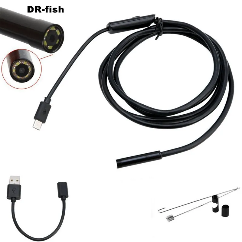 3.5M Endoscope 7MM phone Lens Waterproof Snake Tube Borescope Android